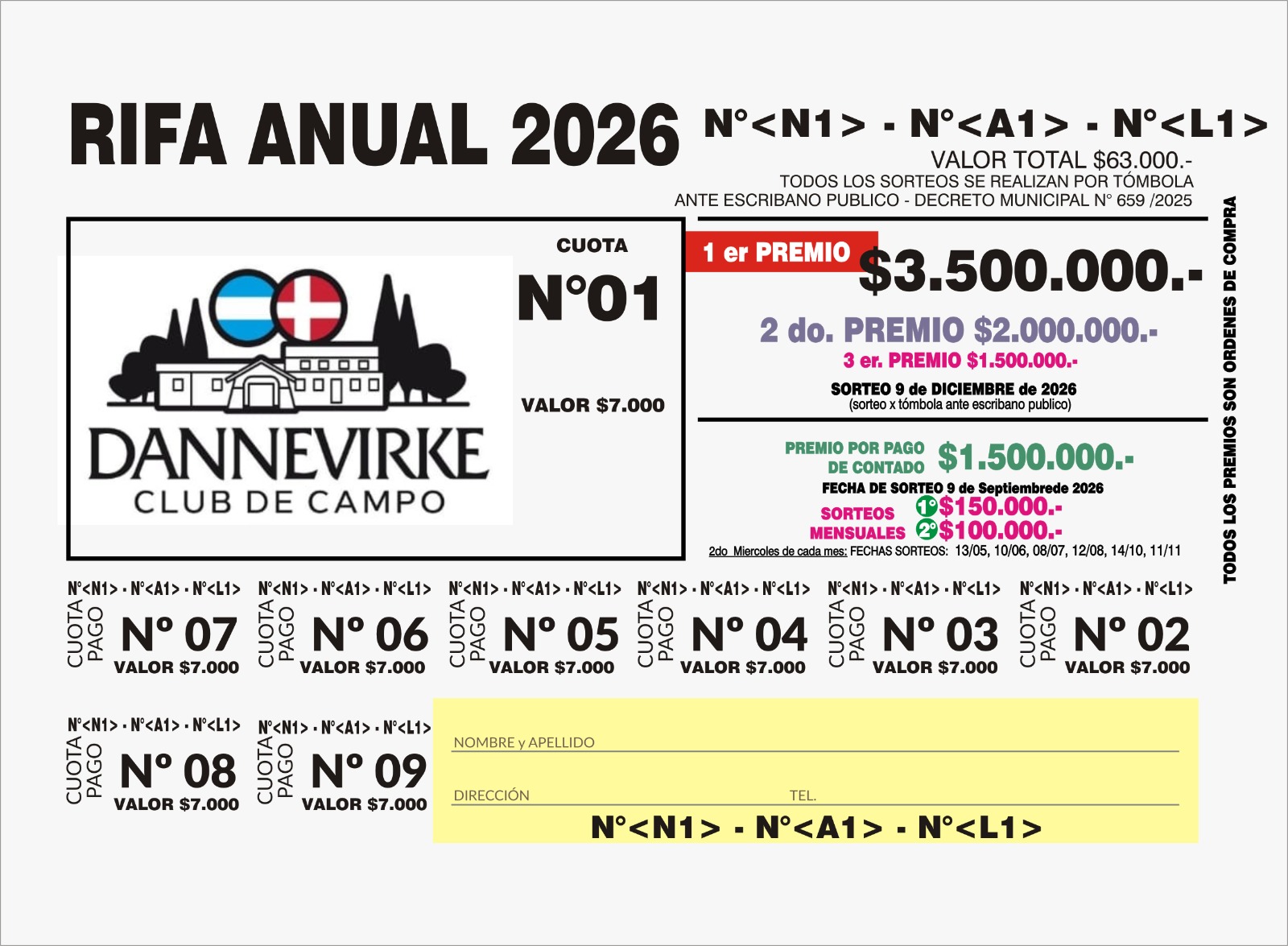 rifa anual 2026